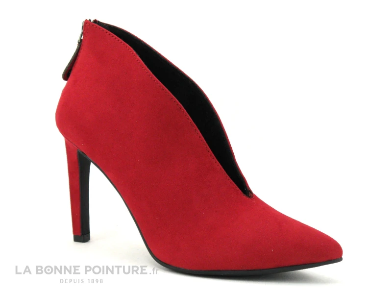 Marco Tozzi 2-25019-27 Red - Escarpin Rouge Talon Aiguille - Zip – Image 5