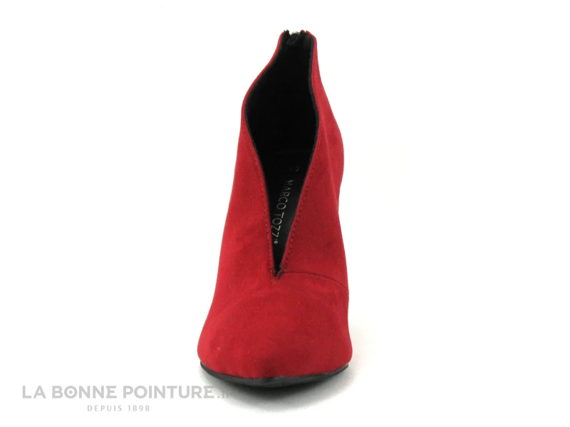 Marco Tozzi 2-25019-27 Red - Escarpin Rouge Talon Aiguille - Zip – Image 2