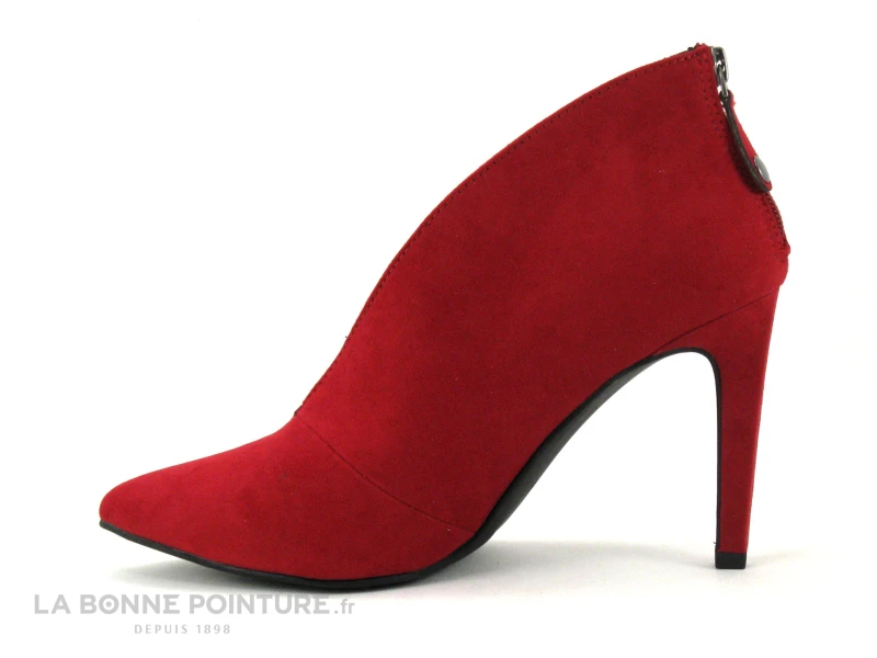 Marco Tozzi 2-25019-27 Red - Escarpin Rouge Talon Aiguille - Zip – Image 3