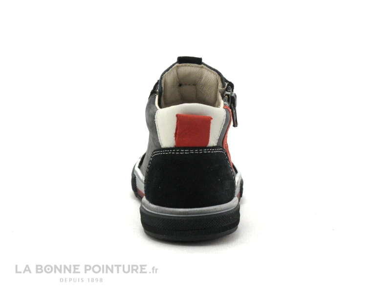 Bopy VEMIGIO - Gris Noir Rouge - Basket Montante GARCON – Image 4
