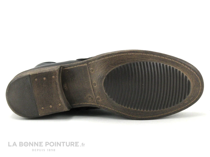 Lou Kristensen IB17163 Black - Bottine Noire Dessus Plisse – Image 5