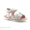 A12C4 VERME-T - Argent Reptile - Nu-pieds Fille