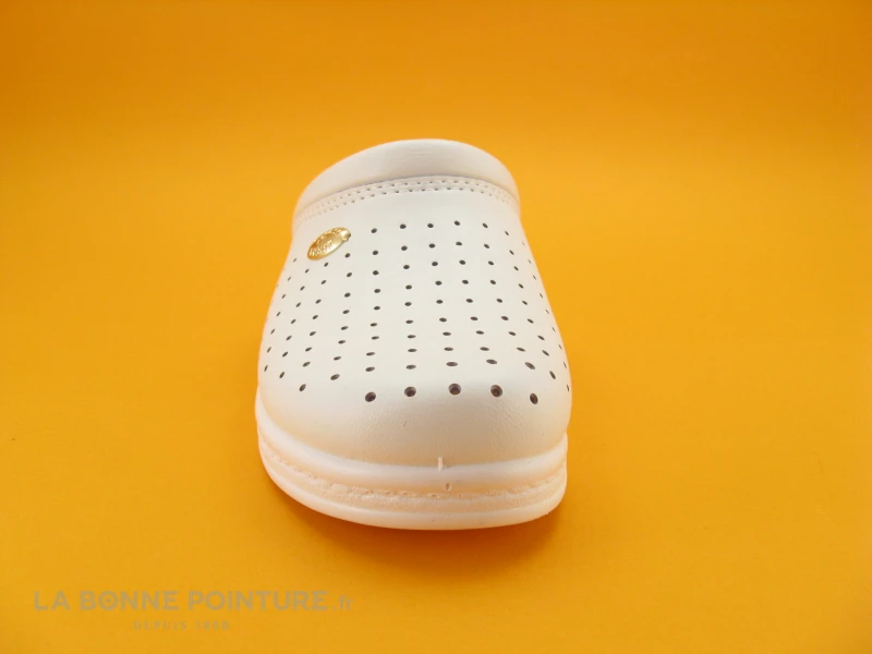 SANITAL LIGHT Sabot Perforé Cuir Blanc 1350 – Image 2