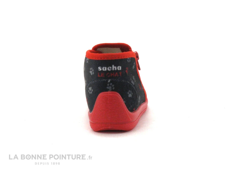 Bellamy VICTOR Chat Chien Marine Rouge - Chausson BEBE – Image 4