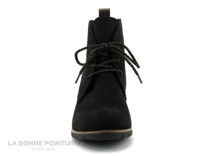 Marco Tozzi 2-25107-29 Black - Bottine Noire A Lacet - Talon Haut – Image 2