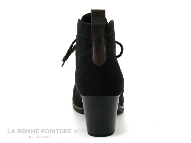 Marco Tozzi 2-25107-29 Black - Bottine Noire A Lacet - Talon Haut – Image 4