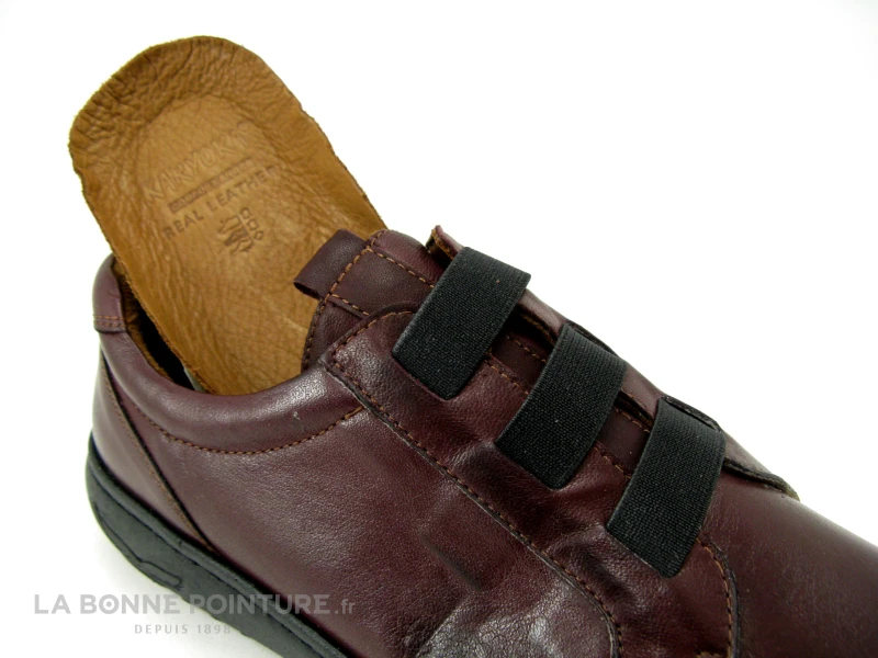 Karyoka DENIM Bordeaux - Elastique - Chaussure Basse Femme – Image 5
