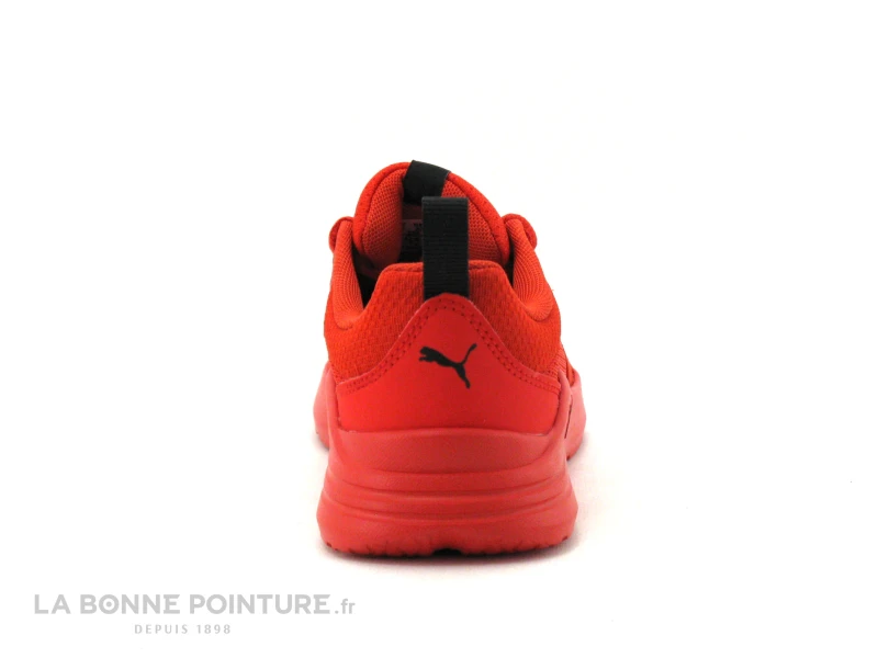 Puma WIRED RUN PS Red Black - Basket Sport Enfant Rouge – Image 4