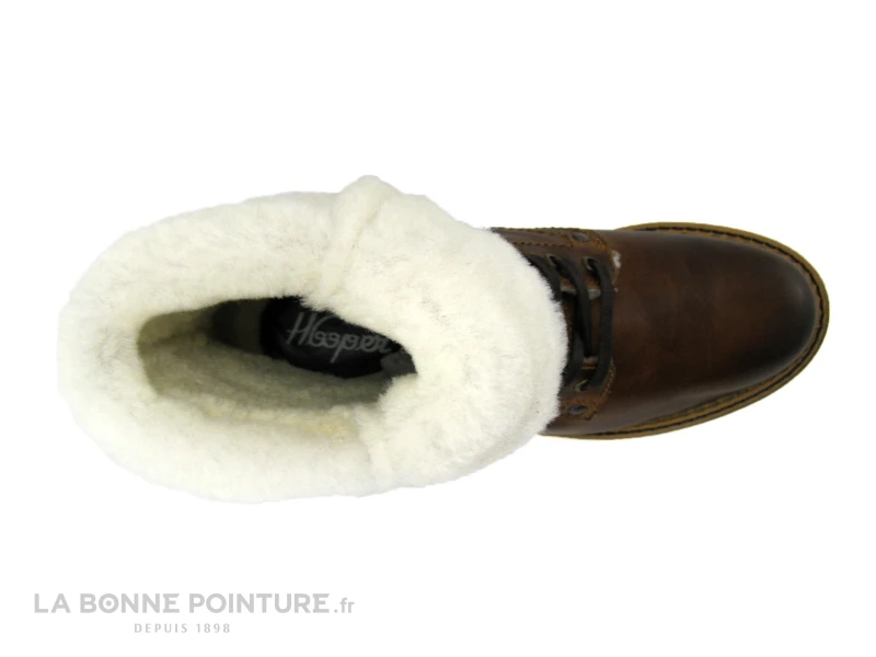 Hooper HUBLI Cognac - Revers Fourrure - Boots Femme Interieur Chaud – Image 6