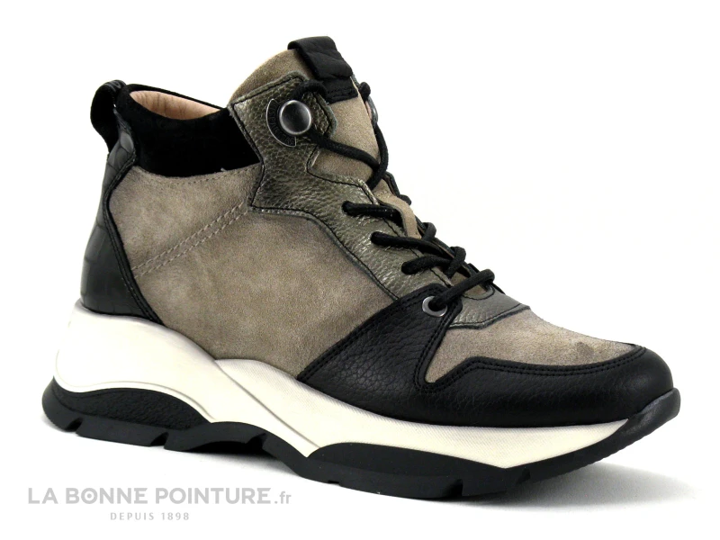 Hispanitas BOLERO Black Velours - Taupe - Basket Montante Femme – Image 5