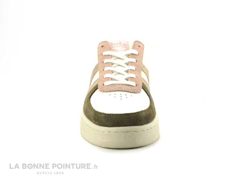 Gola GRANDSLAM Quadrant - Blanc Kaki Rose Gold - Sneakers Mode Femme – Image 2