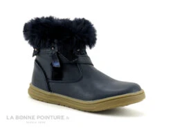 Kouki By Bopy INILANA Bleu Marine - Fourrure - Boots Fille