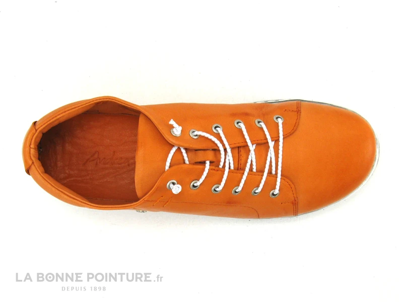 Andrea Conti 0347891-044 Papaya - Basket Orange - Semelle Grisee – Image 6