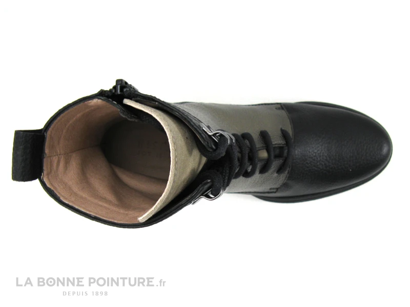 Hispanitas Bolero CH1211860 - Noir Gris Bronze - Bottine Lacet Talon Large – Image 6