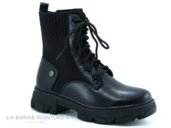 LPB Les Petites Bombes - CHELBY Noir - Bottine Noire Semelle Crantee