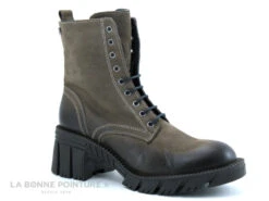 Venus 2251202k - Bottine Beige A Lacet - Talon Large