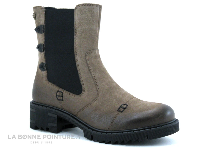 Venus 2251402K Sand - Boots Beiges Femme - Elastique Cote – Image 5