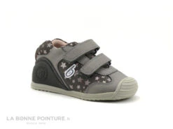 Biomecanics 211125A Gris Etoiles - 2 Velcros - Boots BEBE Fille
