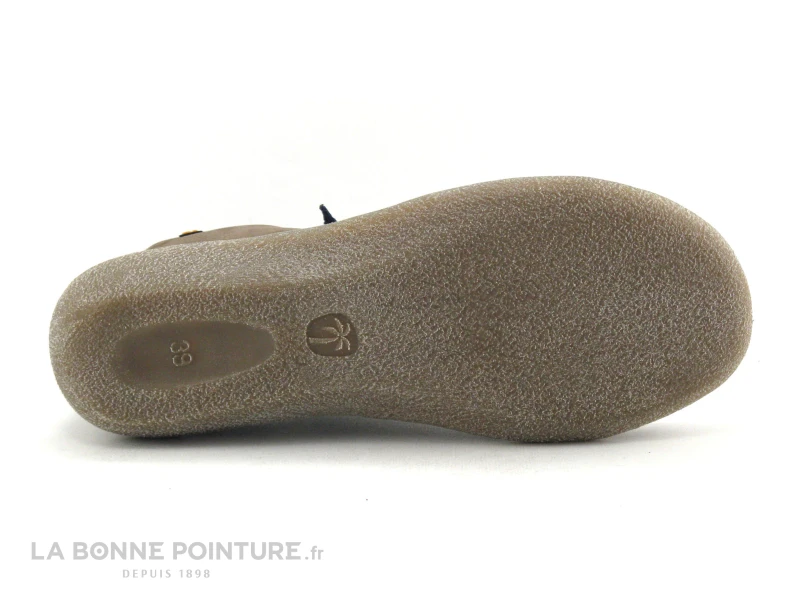 Jungla 7283 Marron - Lacet Elastique Bleu Marine - Boots Femme – Image 7