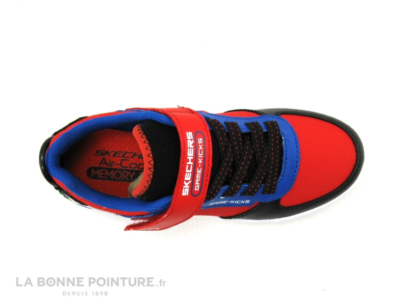 Skechers - 402290L - GAME COURT Rouge Bleu Noir - Sneakers Enfant – Image 6