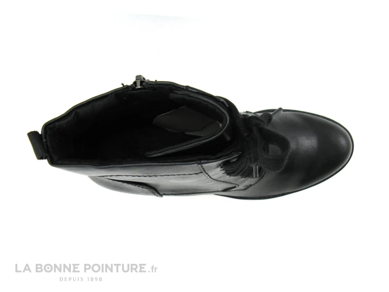 Marco Tozzi 2-25204-27 - Bottine Noire A Lacet Avec Talon Haut Epais – Image 6