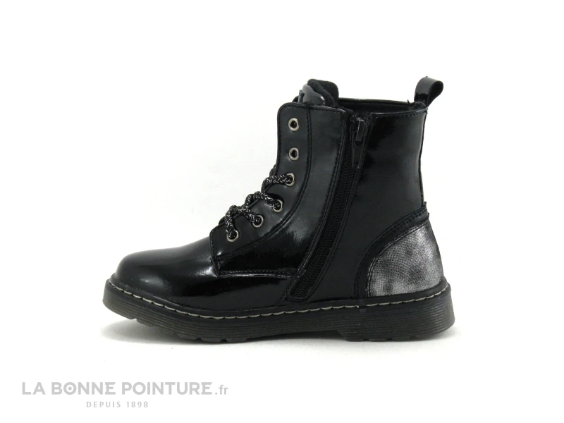 Chipie 546 04 002 Noir Verni - Couronne Rose - Boots Fille – Image 3