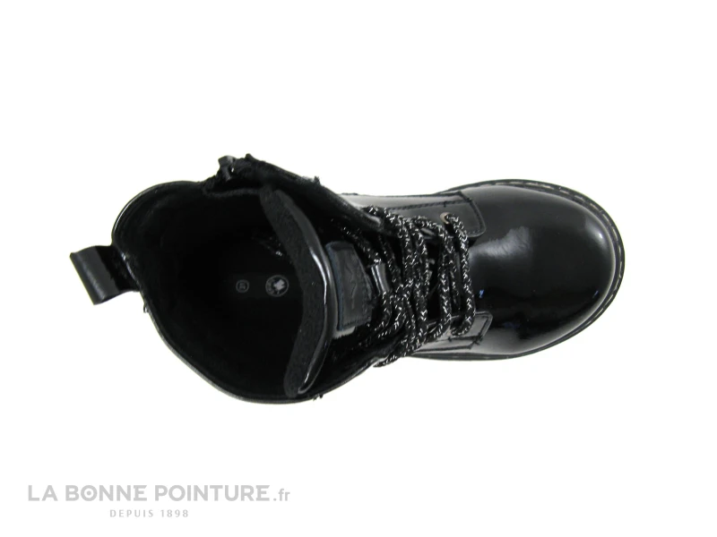 Chipie 546 04 002 Noir Verni - Couronne Rose - Boots Fille – Image 2