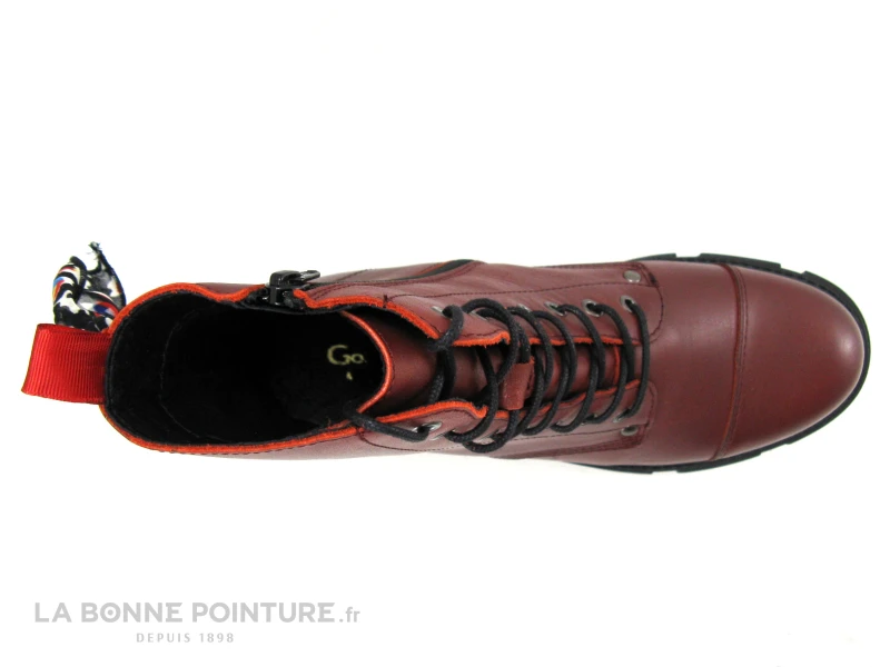 Good Step 3621-D13 Bordeaux - Bottine Plateforme - Foulard â Image 6