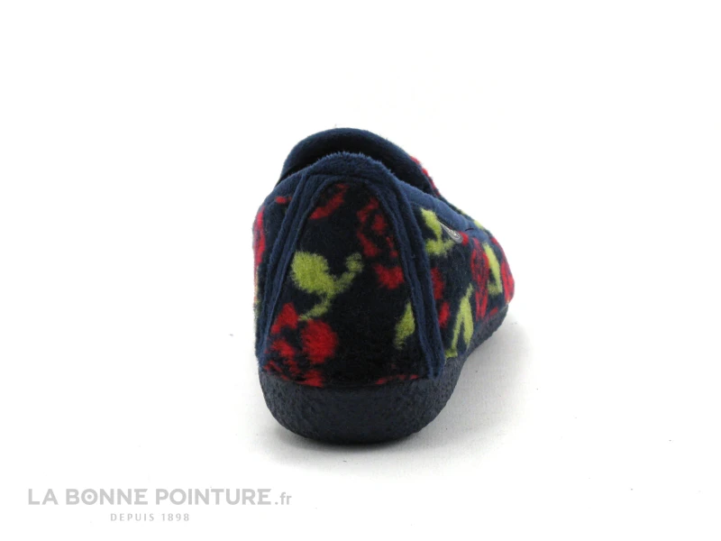 Semelflex VIRGINIA Marine - Roses Rouges - Chausson Femme – Image 4