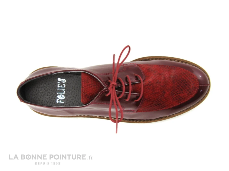 Folies COLA Rouge Bordeaux - Chaussure Basse Femme – Image 6