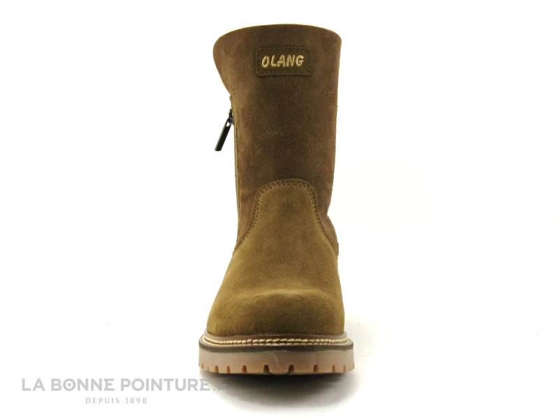 Olang AGATA 85 Cuoio - Bottine Femme Cuir Marron - Interieur Laine – Image 3