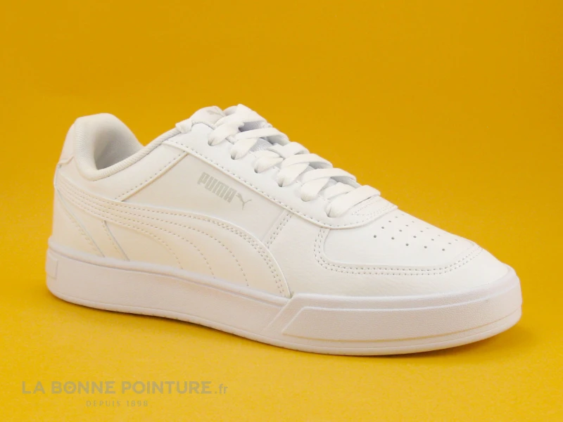 Puma CAVEN JR 382056-01 White - Basket Basse Blanche â Image 5
