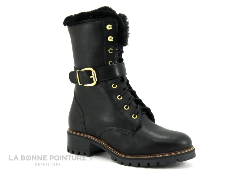 Hooper ALICE Noir - Bottine A Lacet Femme Cuir Noir â Image 5