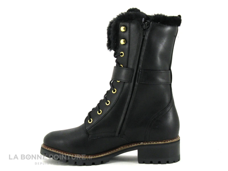 Hooper ALICE Noir - Bottine A Lacet Femme Cuir Noir â Image 3