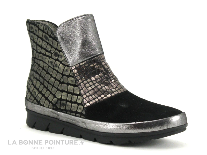 Pedi Girl GIPSY Noir Bronze - Bottine Femme Semelle Compensee – Image 5