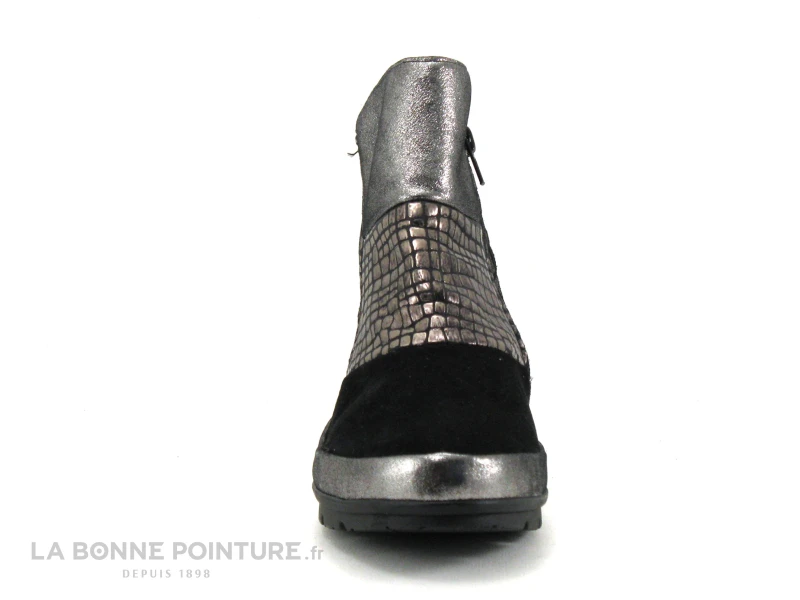 Pedi Girl GIPSY Noir Bronze - Bottine Femme Semelle Compensee – Image 2