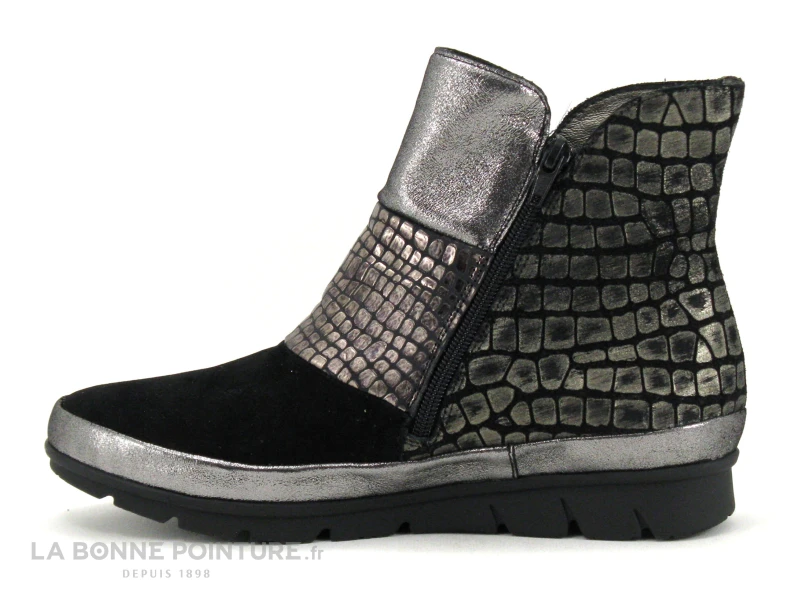 Pedi Girl GIPSY Noir Bronze - Bottine Femme Semelle Compensee – Image 3