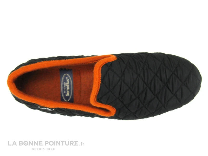 Semelflex SUPER REMY Noir - Orange - Chausson Homme – Image 6