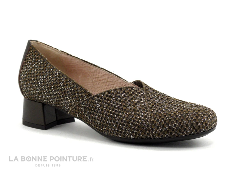 DChicas 4334 Elastico Lame Espresso - Escarpin Brillant – Image 5