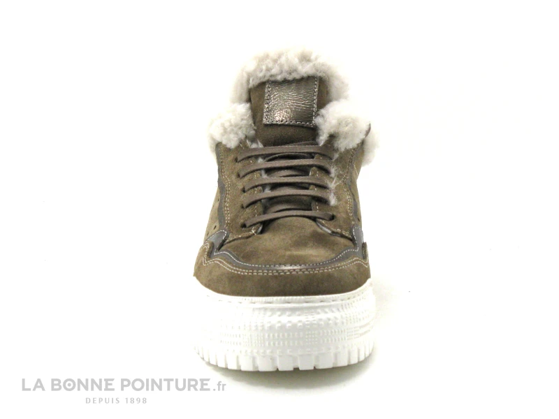 Hooper ZEPHYR Kaki - Basket Femme Avec Fourrure – Image 2