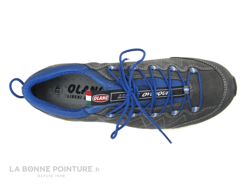 Olang GHIBLI Gris Bleu - Basket Randonnee Homme – Image 6