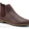 Morans VISCOSE Bordeaux - Python - Boots Chelsea Femme