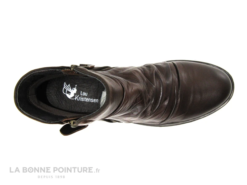 Lou Kristensen IB17163 Ebano - Bottine Femme Cuir Marron Fonce â Image 6