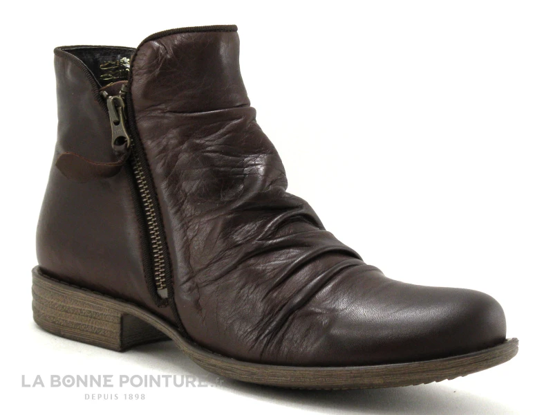 Lou Kristensen IB17163 Ebano - Bottine Femme Cuir Marron Fonce â Image 5