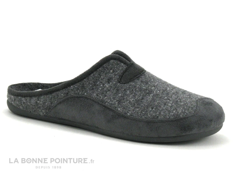 Ouf Chic Et Relax BIOTEX Gris - Pantoufle Mule Homme – Image 5
