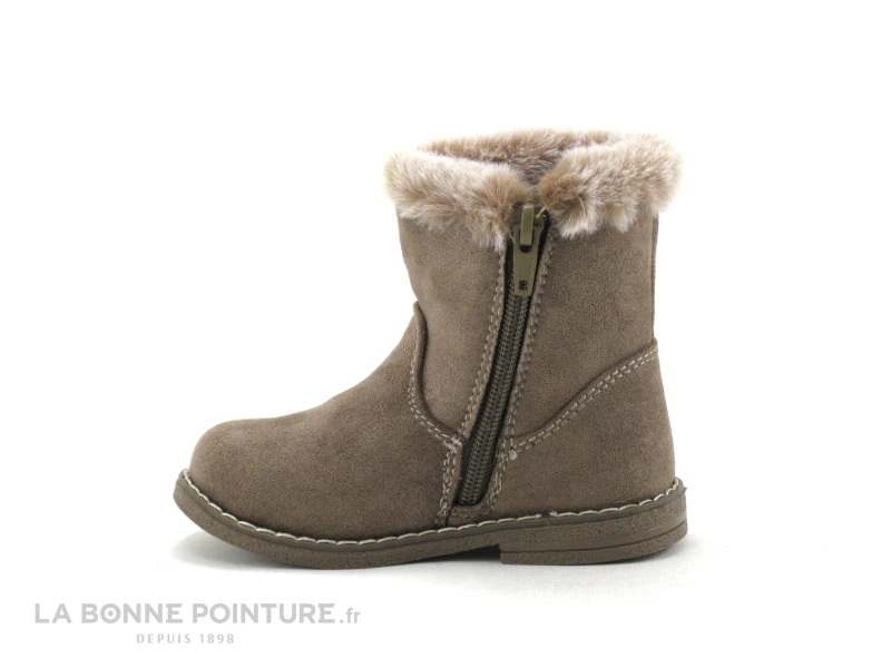 3 Pommes AURA Beige - Feuilles - Haut Fourrure - Bottine Fille – Image 2