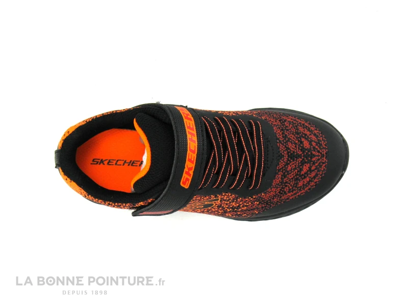 Skechers 403920L MICROSPEC II - Black Red - Basket GARCON – Image 6