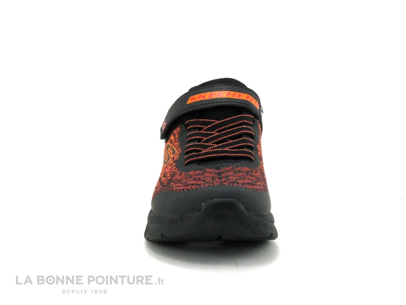 Skechers 403920L MICROSPEC II - Black Red - Basket GARCON – Image 2