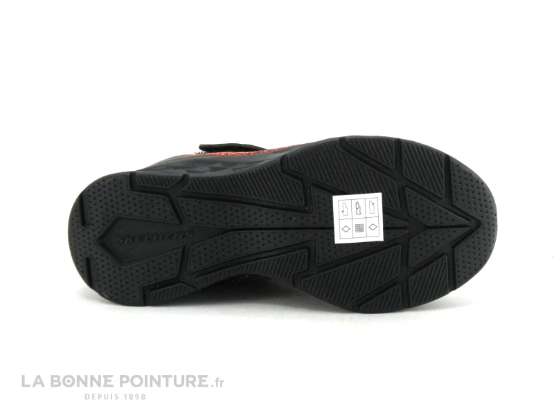 Skechers 403920L MICROSPEC II - Black Red - Basket GARCON – Image 7