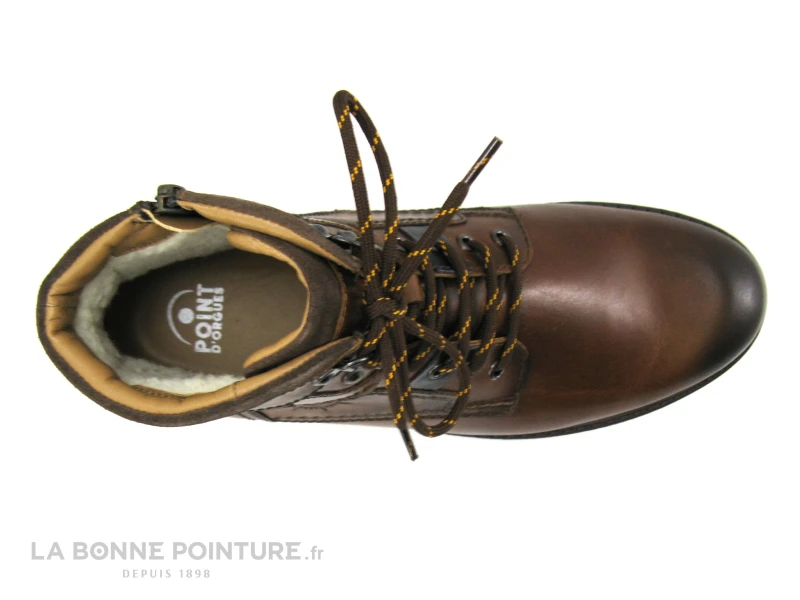 Point D Orgues FLIP Marron - Bottine Lacet Homme Cuir Marron – Image 6